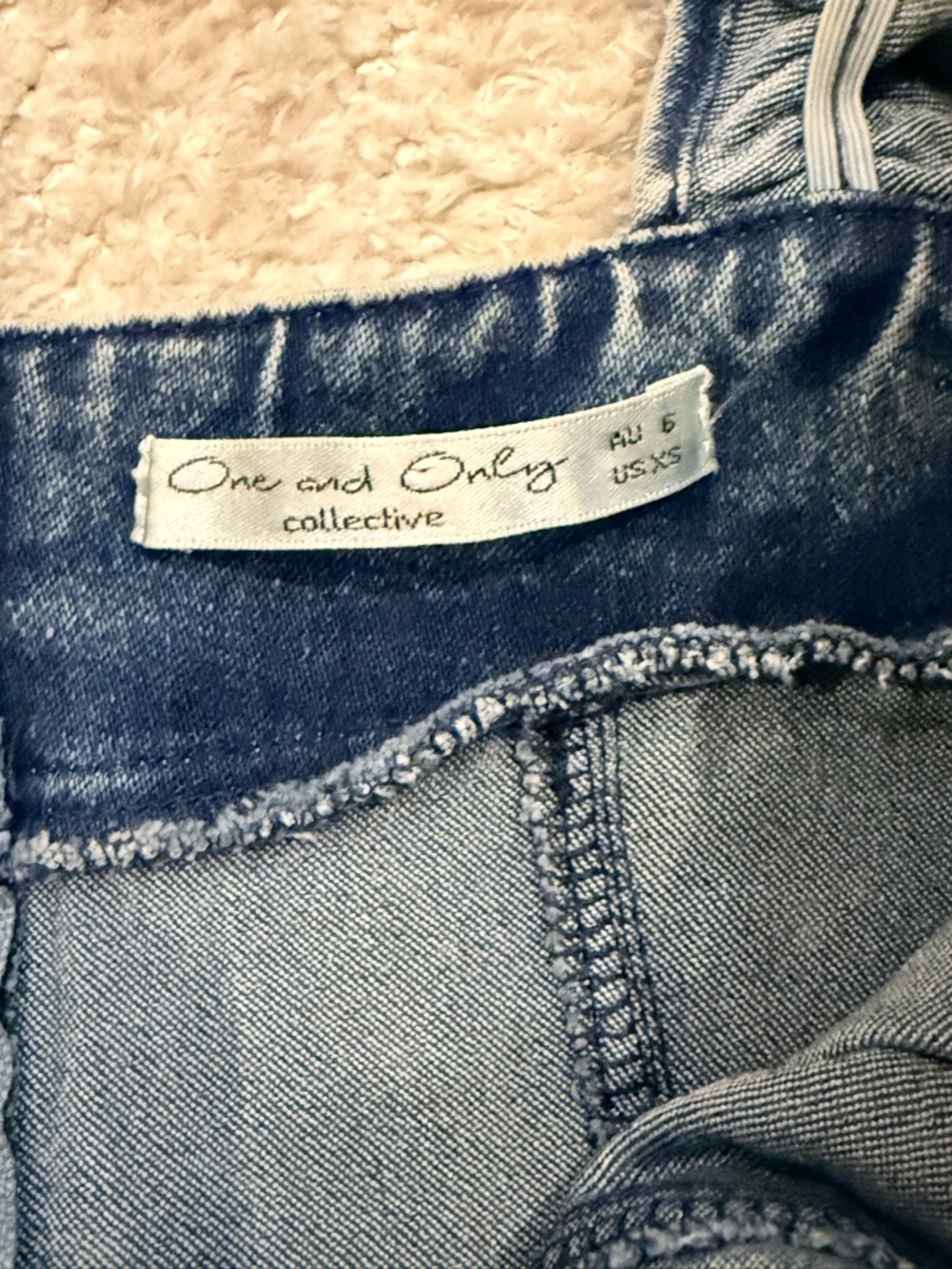 NWOT! Women’s One and Only Denim Puff Sleeve Mini Dress - Size XS - Picture 4 of 7